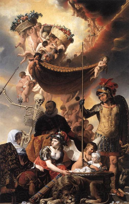 EVERDINGEN, Caesar van Allegory of the Birth of Frederik Hendrik dfg Norge oil painting art